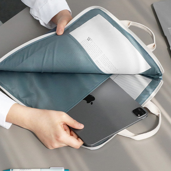 Inner pockets -  ICONIC Cottony A4 laptop notebook zipper sleeve case