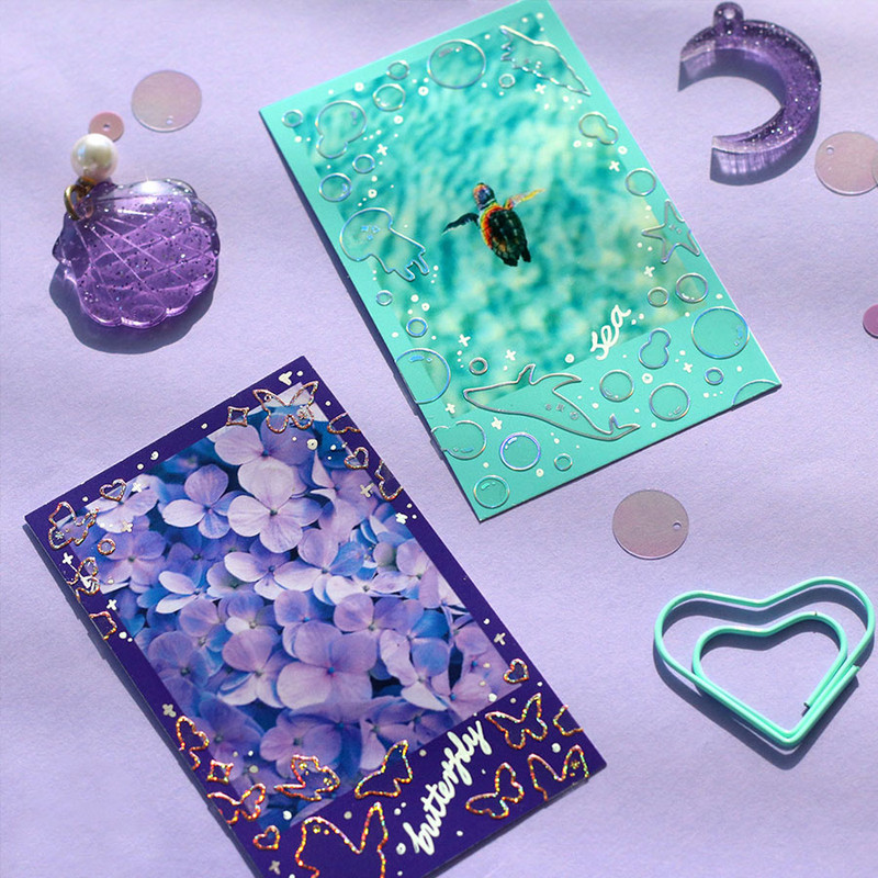 Usage example - ICONIC Shining line clear removable sticker pack A