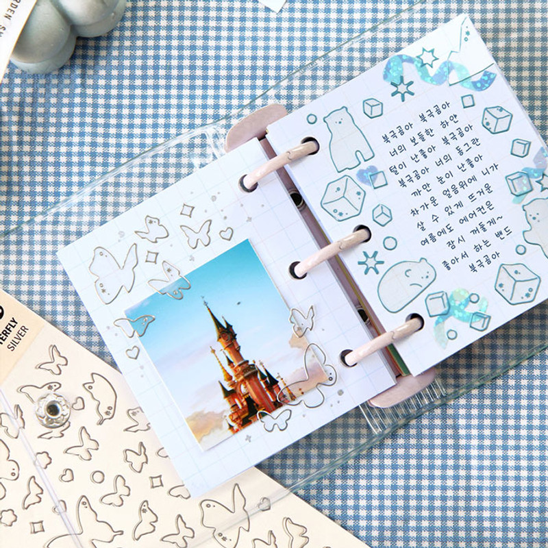 Usage example - ICONIC Shining line clear removable sticker pack B Usage example - ICONIC Shining line clear removable sticker pack B