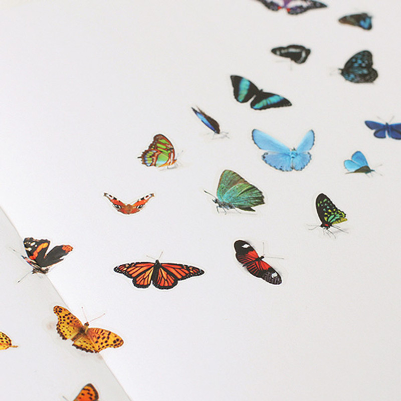 Appree Butterfly nature clear sticker
