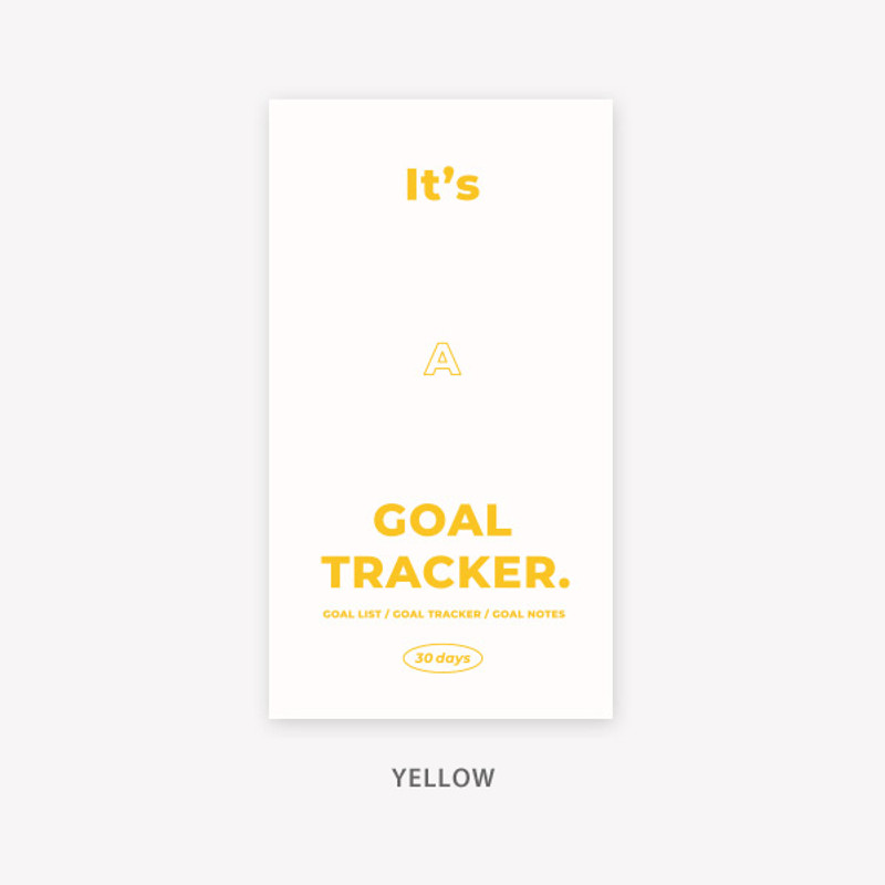 Yellow - PAPERIAN Challenge monthly goal planning tracker notebook