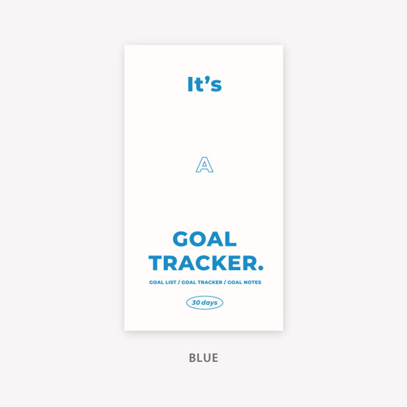 Blue - PAPERIAN Challenge monthly goal planning tracker notebook