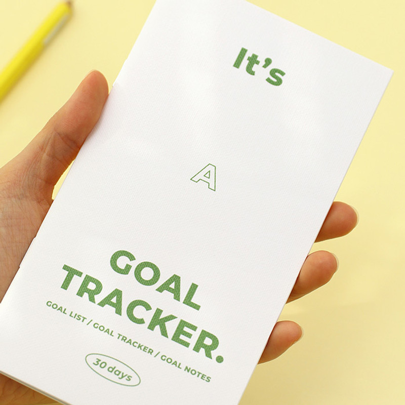 Handy size - PAPERIAN Challenge monthly goal planning tracker notebook