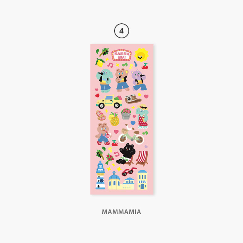 04 Mammamia - Second Mansion Enfants removable sticker seal 01-09
