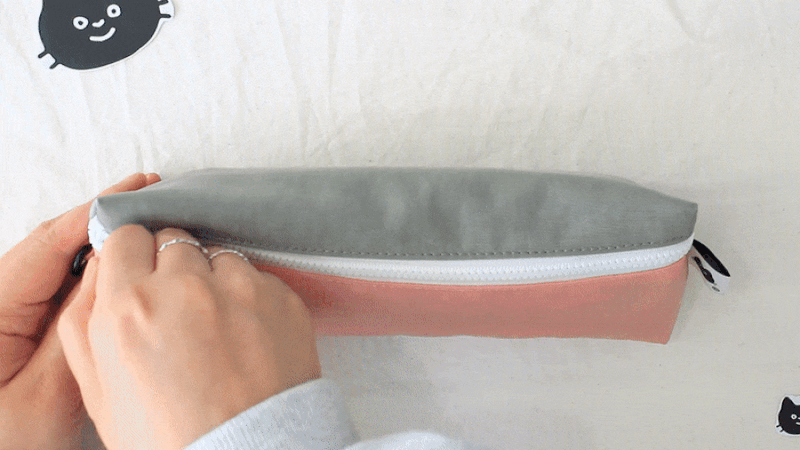 Zipper case - Indigo Mungunyang triangle zipper pencil case pouch