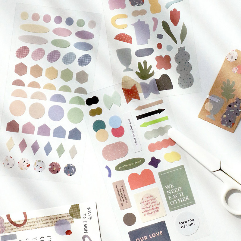 ICONIC Collage sticker pack of 8 sheets