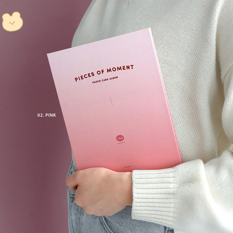 Pink - ICONIC Moment slip in pocket photo name card album