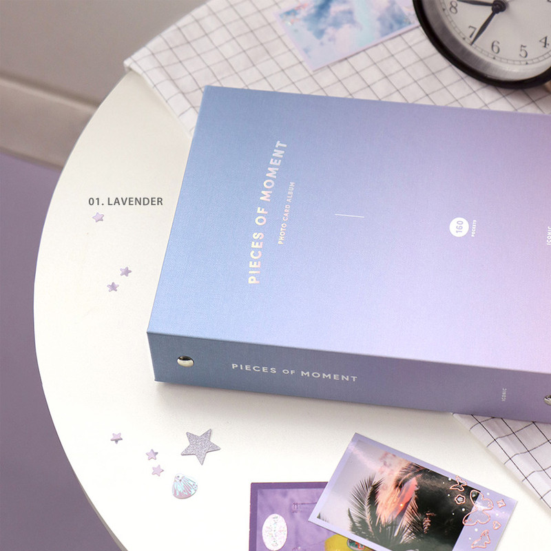 Lavender - ICONIC Moment slip in pocket photo name card album