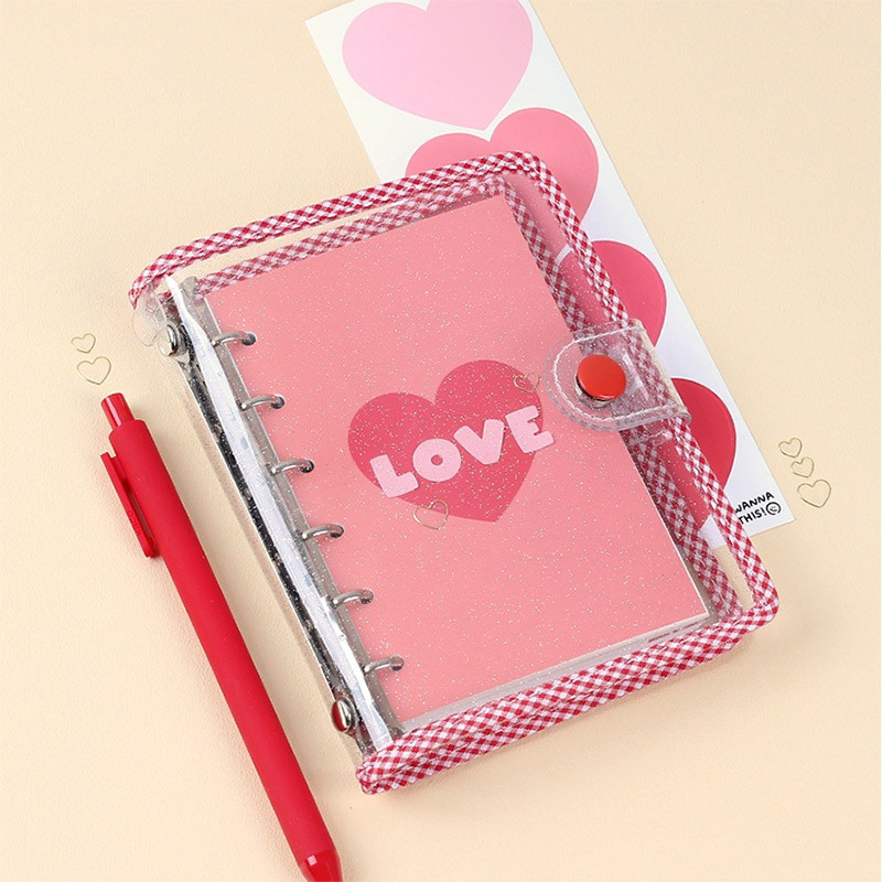 Heart big shape paper sticker set of 4 sheets