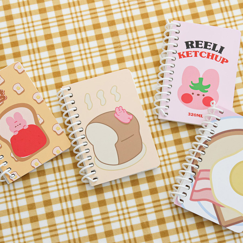 DESIGN GOMGOM Reeli small spiral grid notebook DESIGN GOMGOM Reeli small spiral grid notebook