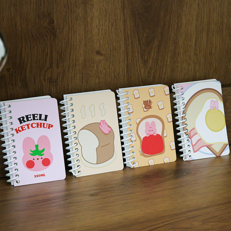 DESIGN GOMGOM Reeli small spiral grid notebook DESIGN GOMGOM Reeli small spiral grid notebook