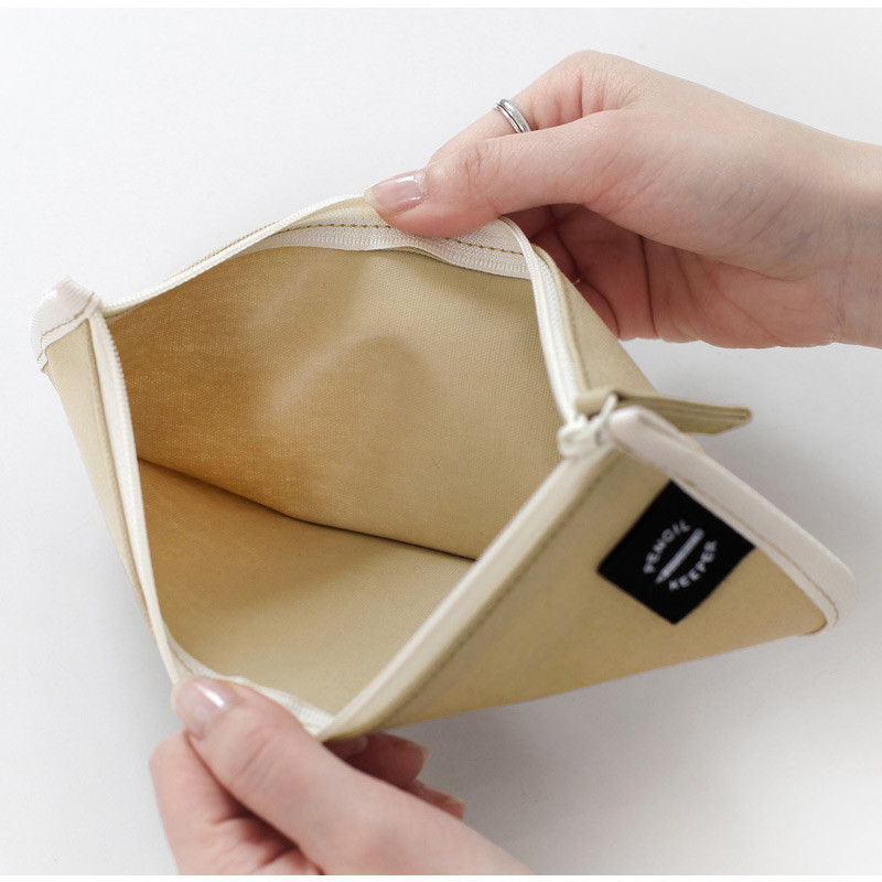 Flat pencil case - 2NUL Pencil keeper flat zipper cotton pen case Flat pencil case - 2NUL Pencil keeper flat zipper cotton pen case