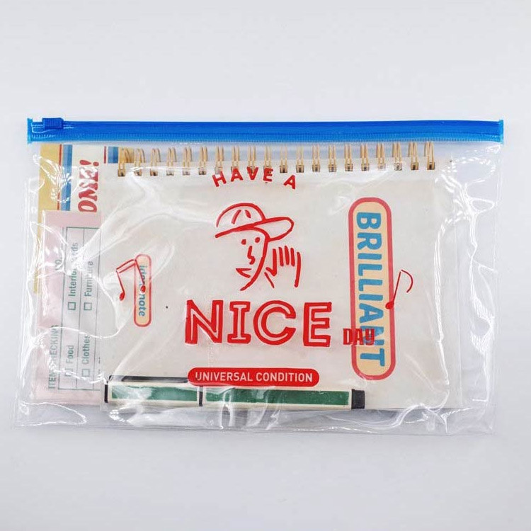 Usage example - Universal Condition Have a Nice day clear zip lock pouch