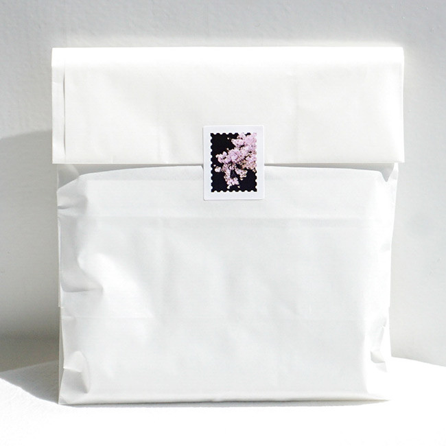 Usage example - Meri Film Spring flowers post stamp sticker sheets set