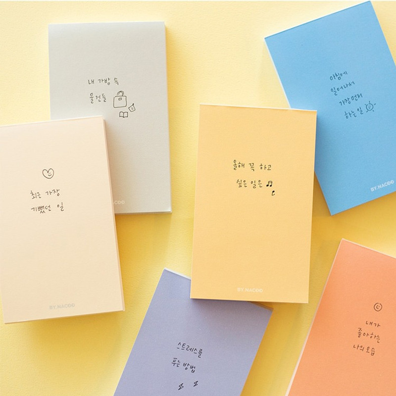 Usage example of NACOO Simple palette notepad 70 sheets