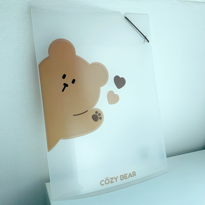 N.IVY Hi Cozy Bear translucent document file holder