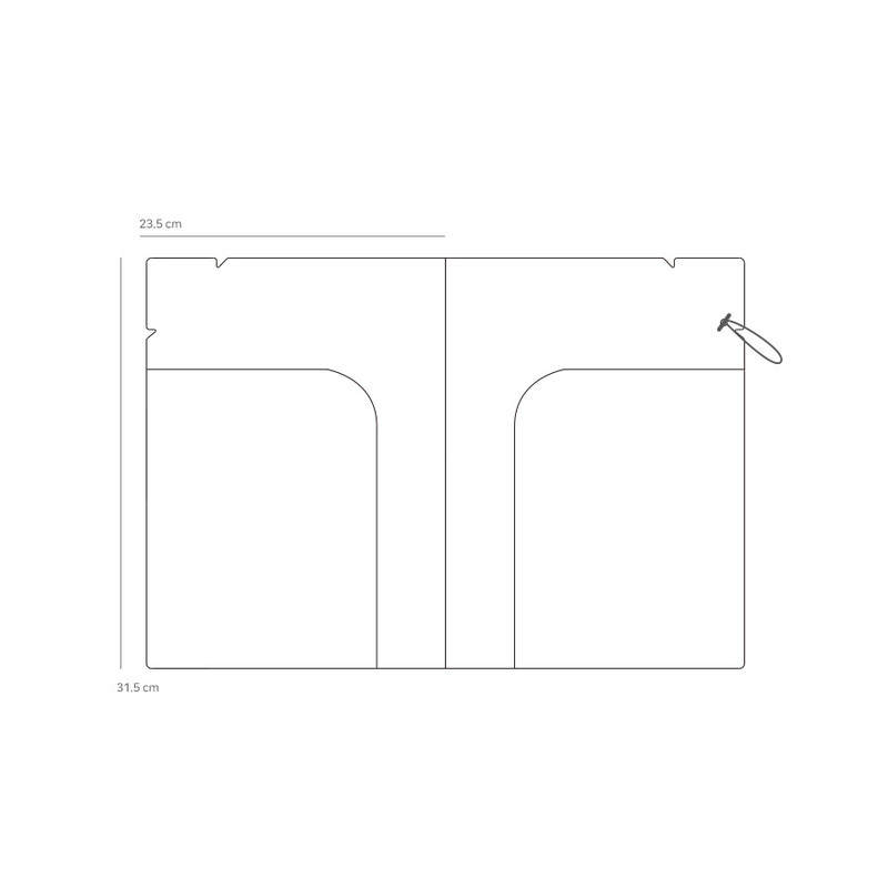Size - N.IVY Hands up Cozy Bear translucent document file holder