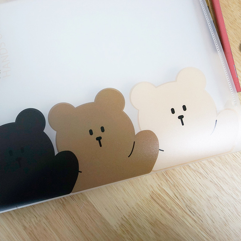 Cute detail - N.IVY Hands up Cozy Bear translucent document file holder