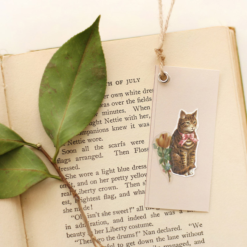 Usage example of Animal self-cut paper and clear sticker set Usage example of Animal self-cut paper and clear sticker set