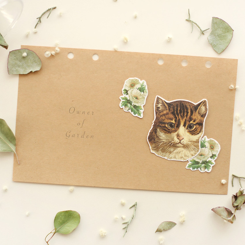 Usage example of Animal self-cut paper and clear sticker set Usage example of Animal self-cut paper and clear sticker set