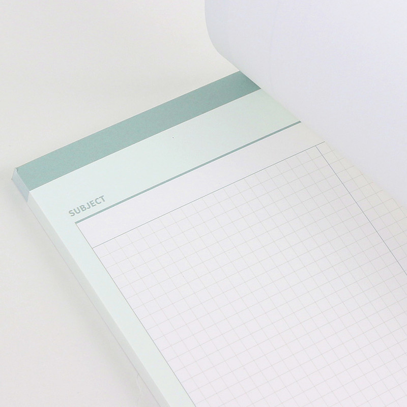 Easy tear off - Wanna This Standard writing B5 half divided grid notepad