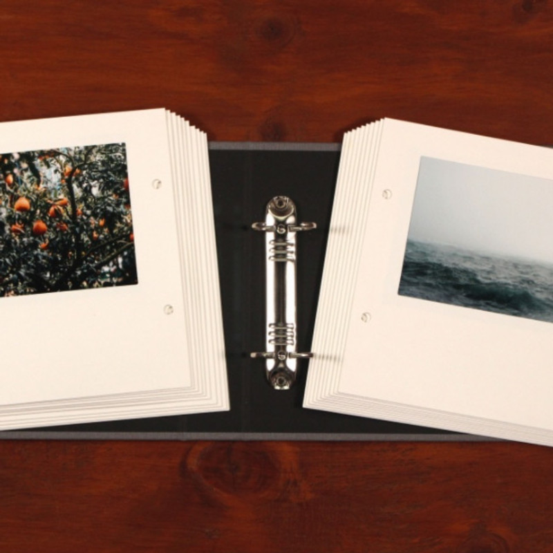 2-Ring binder - Light 4X6 Slip In Photo Album 2 Ring Binder