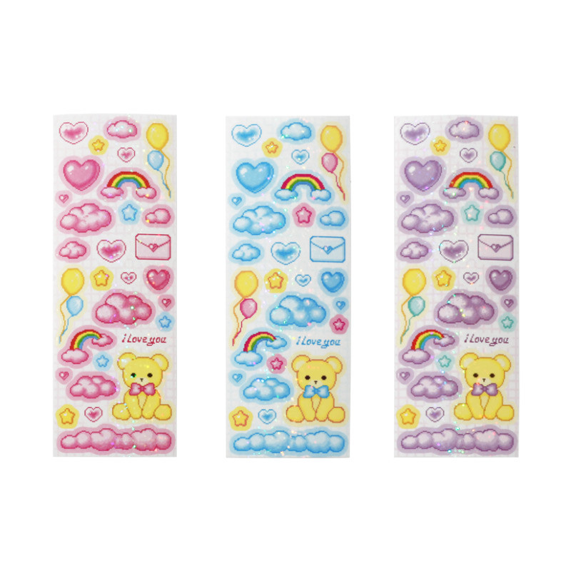 After The Rain Cyber Love Glitter Sticker Seal