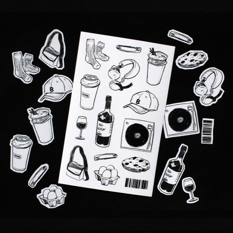 Saturday - After The Rain Object Drawing Sticker Set