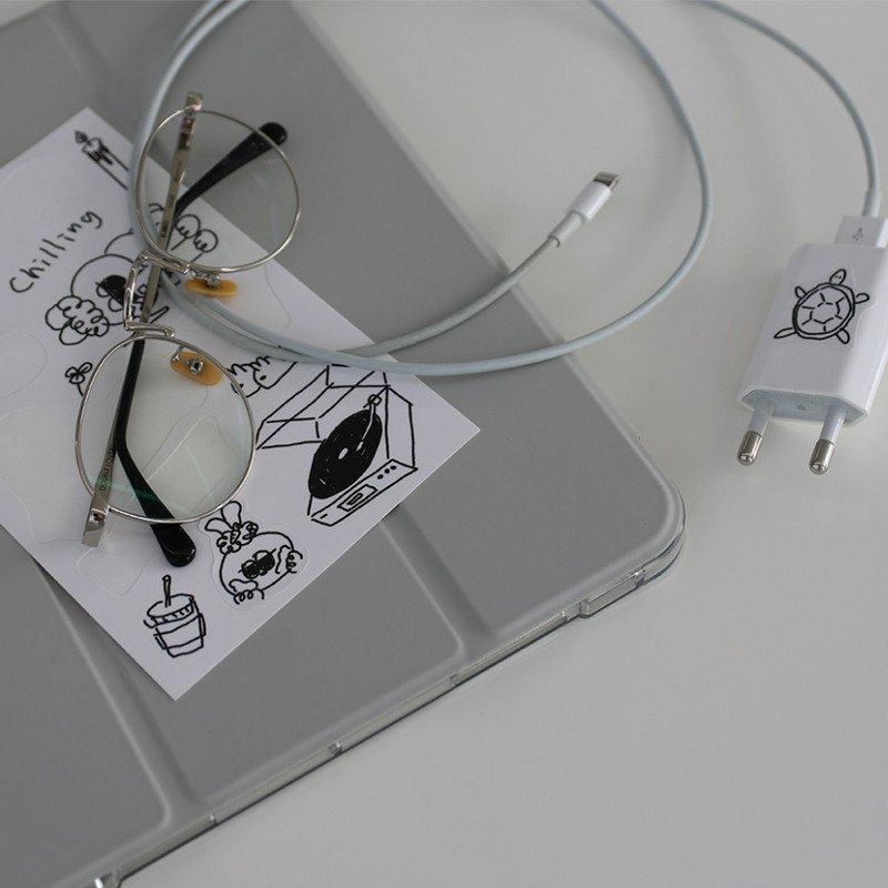 Usage example - After The Rain Daily Drawing Paper Sticker Set Usage example - After The Rain Daily Drawing Paper Sticker Set