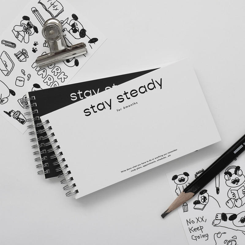 Stay Steady 6 Months Dateless Weekly Study Planner