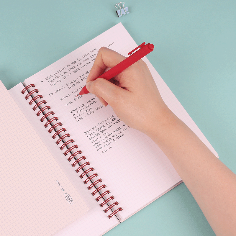 Usage example - Wanna This Standard Writing A5 Wire Bound Grid Notebook