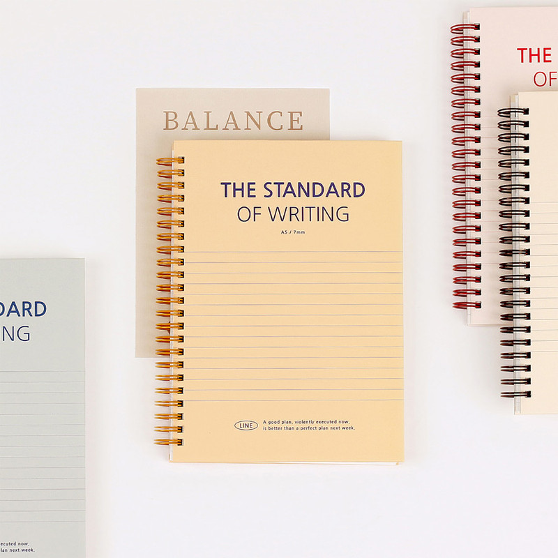 Wanna This Standard Writing A5 Wire Bound Lined Notebook