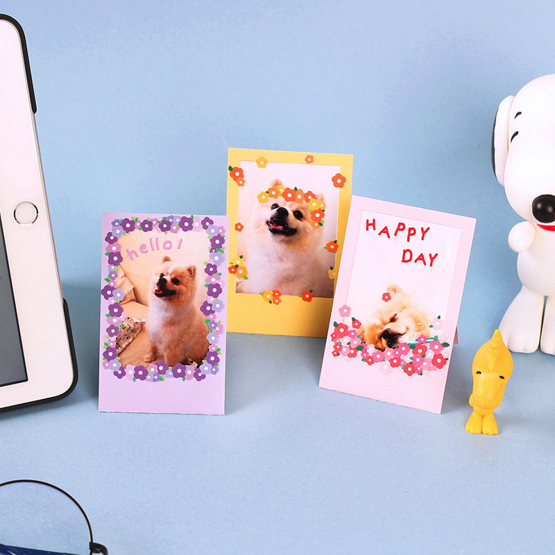 Usage example - Wanna This Forest's Monggeul Flower Paper Sticker Pack
