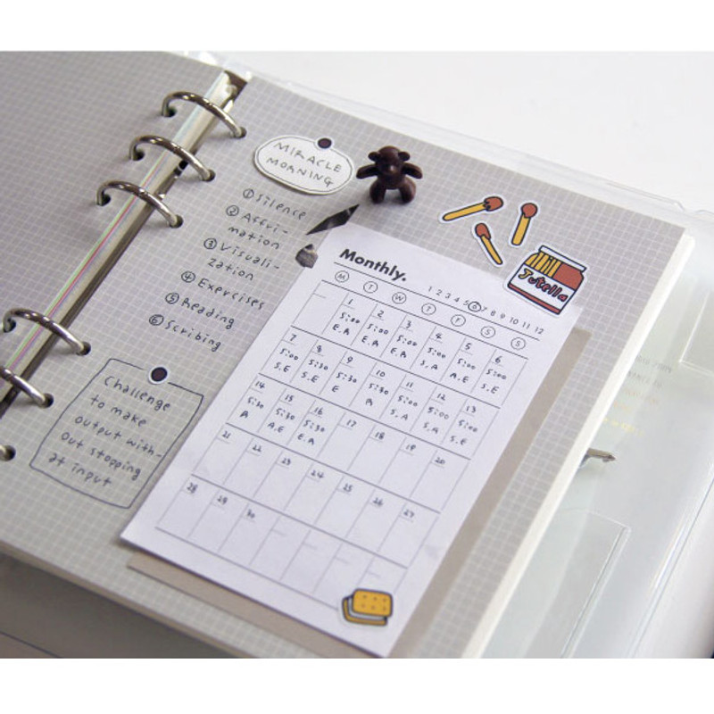 Usage example - Jam studio Jam Shop Snack Paper Sticker Pack 01-06 Usage example - Jam studio Jam Shop Snack Paper Sticker Pack 01-06