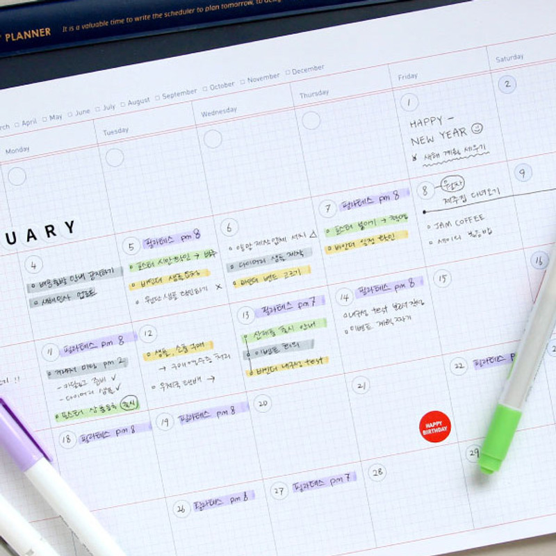 Grid monthly plan paper - Jam studio A4 Monthly Dateless Desk Pad Planner Grid monthly plan paper - Jam studio A4 Monthly Dateless Desk Pad Planner