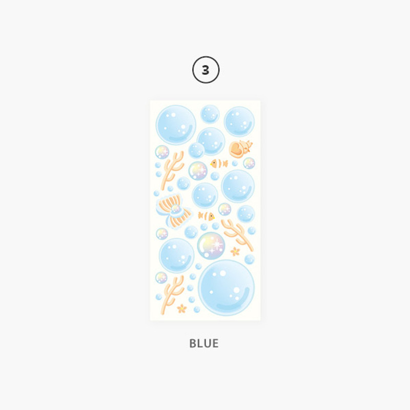 03 Blue - Second Mansion Background Ocean Removable Sticker 01-06 03 Blue - Second Mansion Background Ocean Removable Sticker 01-06