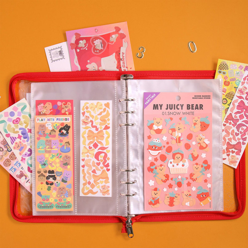 Second Mansion A5 6 Holes Sticker Storage Book with Refills