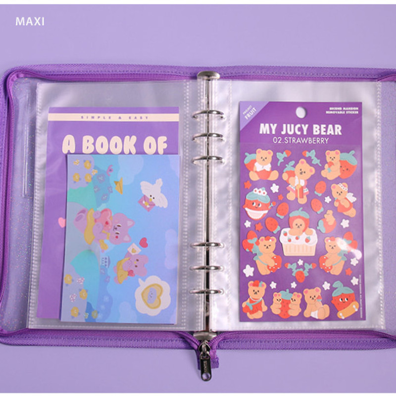 Maxi - Second Mansion A5 6 Holes Sticker Storage Book with Refills
