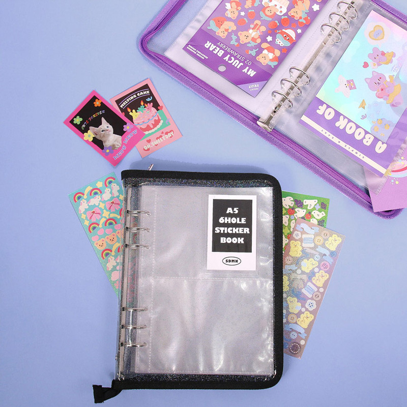 Second Mansion A5 6 Holes Sticker Storage Book with Refills