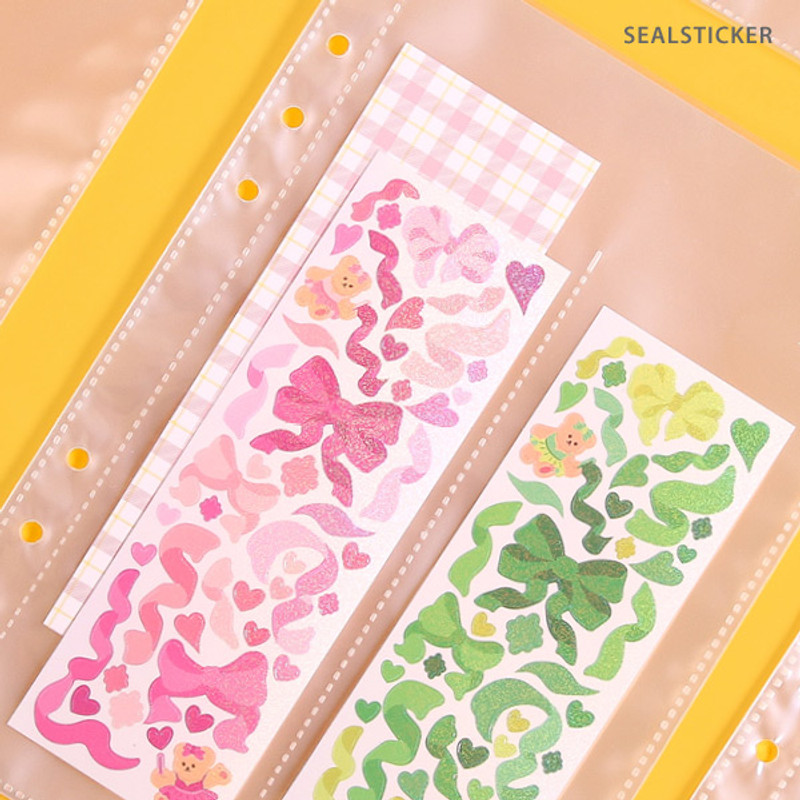 02 Seal Sticker - Second Mansion A5 6 Holes Sticker Storage Sheet Refills 02 Seal Sticker - Second Mansion A5 6 Holes Sticker Storage Sheet Refills