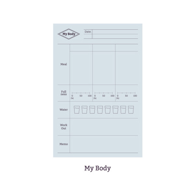 my body - Dash And Dot About Time Plan Checklist Memo Sticky Notepad my body - Dash And Dot About Time Plan Checklist Memo Sticky Notepad