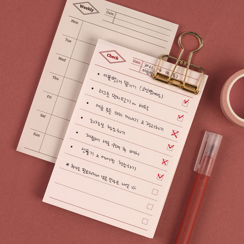 Usage example - Dash And Dot About Time Plan Checklist Memo Sticky Notepad Usage example - Dash And Dot About Time Plan Checklist Memo Sticky Notepad