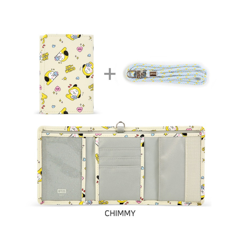 CHIMMY - BT21 Little Buddy Baby Wallet with Neck Strap