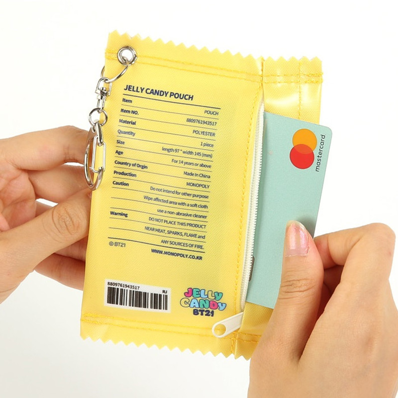 Zipper pouch - BT21 Jelly Candy Baby Snack Package Small Zipper Pouch Zipper pouch - BT21 Jelly Candy Baby Snack Package Small Zipper Pouch