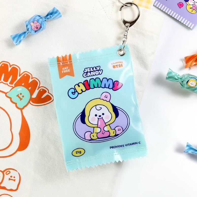 Usage example - BT21 Jelly Candy Baby Snack Package Small Zipper Pouch Usage example - BT21 Jelly Candy Baby Snack Package Small Zipper Pouch