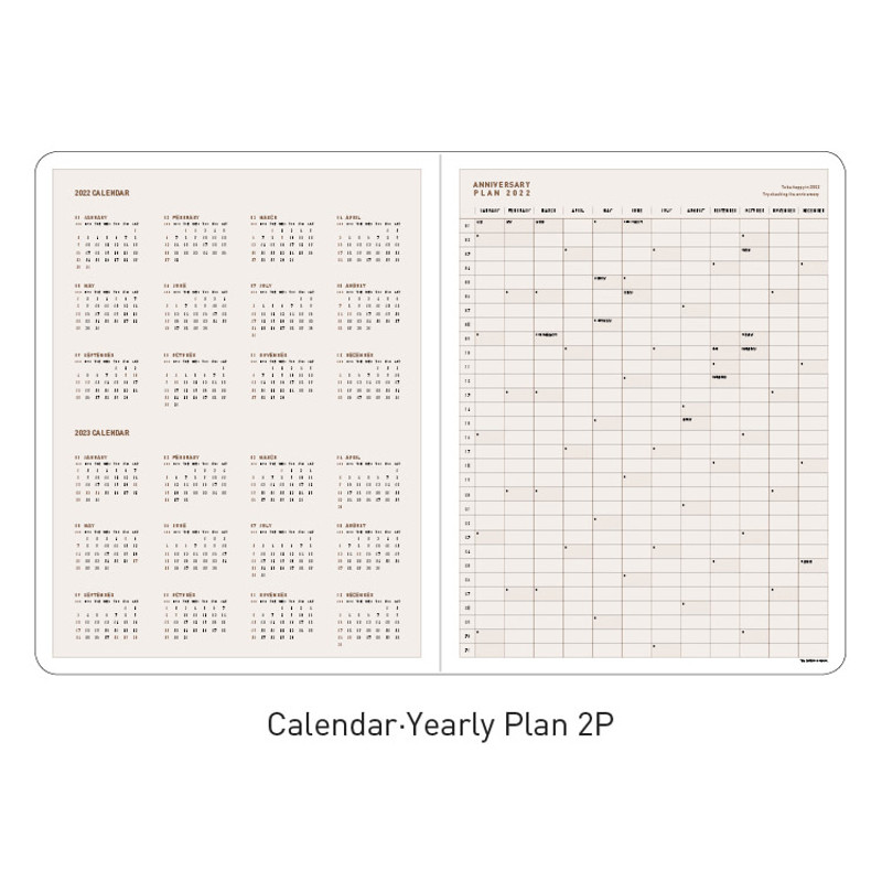 Calendar & yearly plan - Ardium 2022 Big dated monthly planner scheduler