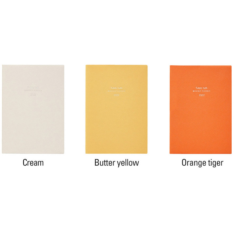Color - Antenna Shop 2022 Table talk B6 dated monthly diary planner