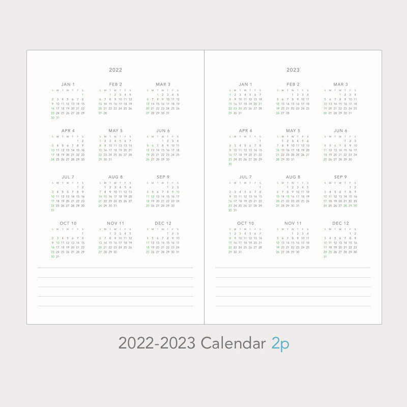 2022-2023 calendar - Paperian 2022 A'round the Day A6 dated weekly diary planner 2022-2023 calendar - Paperian 2022 A'round the Day A6 dated weekly diary planner