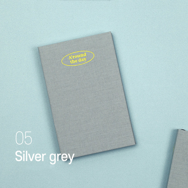 05 Silver Gray - Paperian 2022 A'round the Day A6 dated weekly diary planner 05 Silver Gray - Paperian 2022 A'round the Day A6 dated weekly diary planner