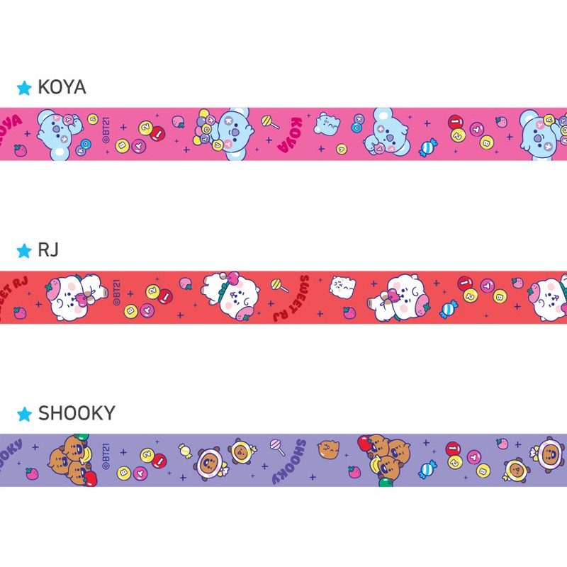 Option - BT21 Jelly Candy Baby Hand Strap